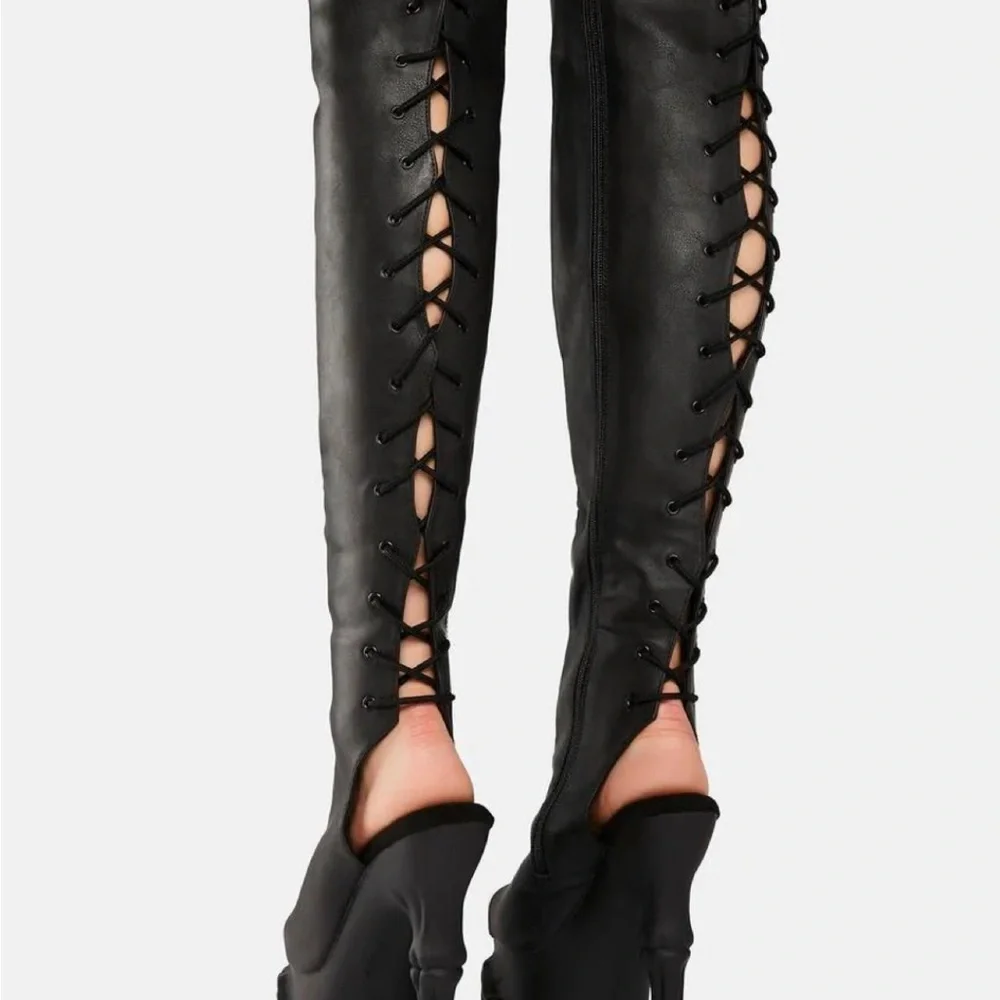 Pleaser rapture thigh high boots us sz 7 nwt - Picture 3 of 6